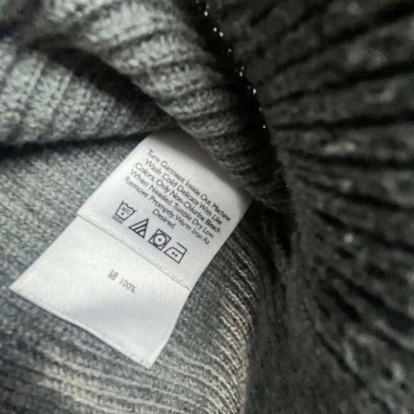 Eddie Bauer Men's Large Gray Crew Neck Knit Cotton Sweater - Picture 5 of 10